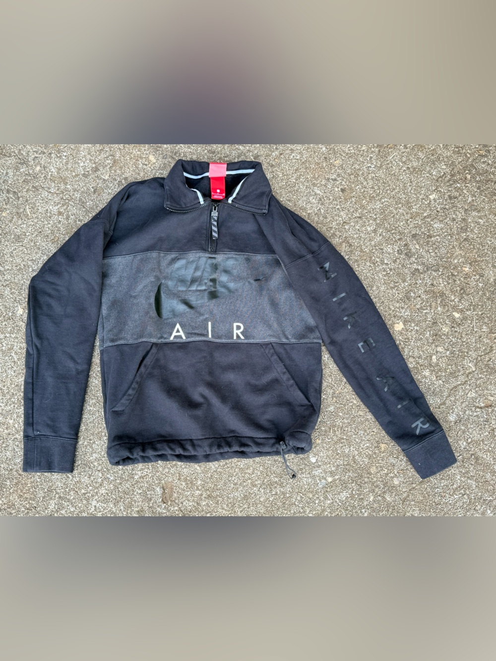 Nike Black Half-Zip AIR Pullover Hoodie
